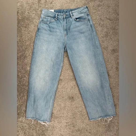 H&M Loose Ample Fit men’s W32/L32 Light Blue Jeans - Picture 1 of 8